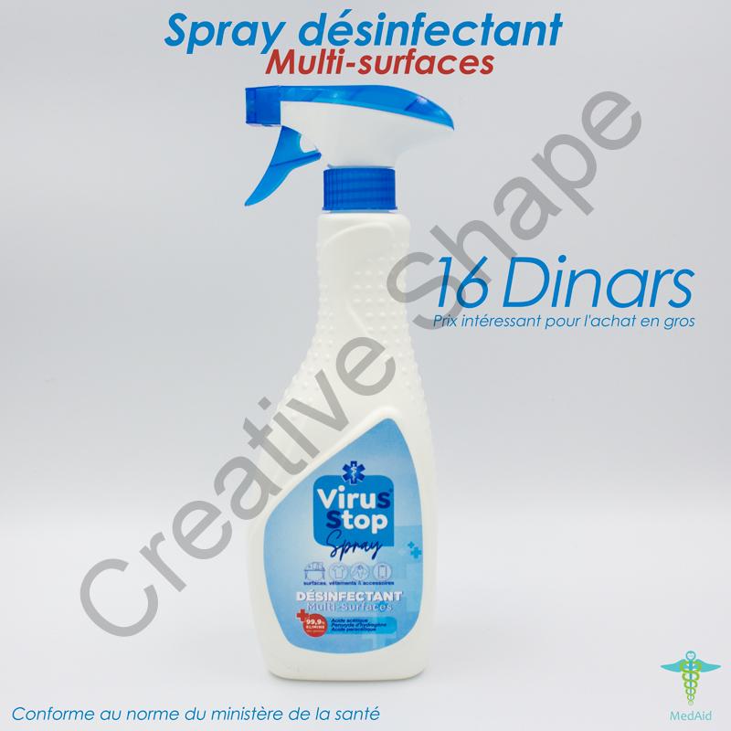 spray désinfectant multi surfaces